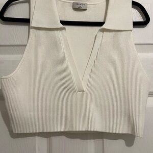 Aritiza Babaton Sculpt Knit Polo Sleeveless